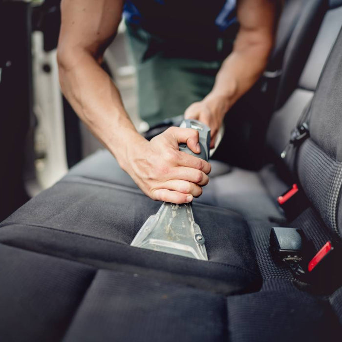 Cleaning fabric car seats